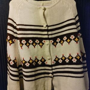 Vintage sweater poncho